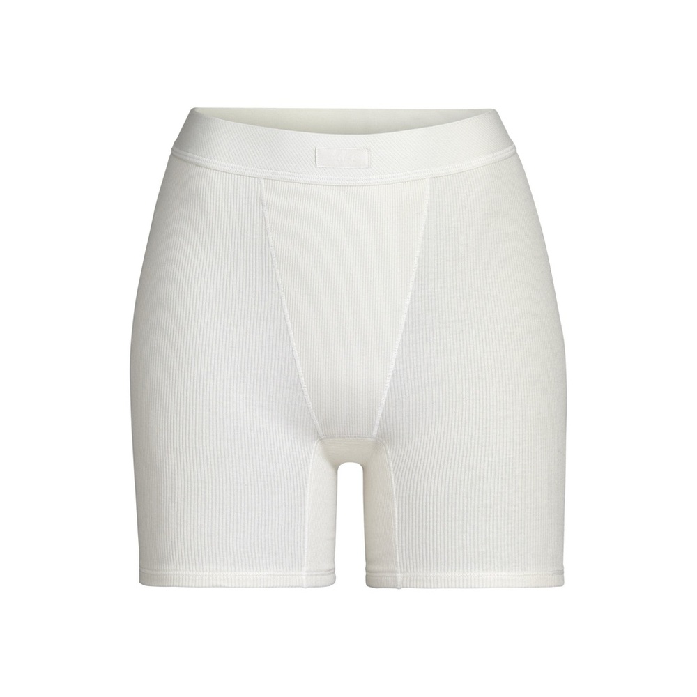 NWT Skims Cotton Rib Boxer in Color Bone in Size Small